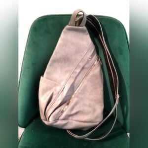 Gray Sling Backpack